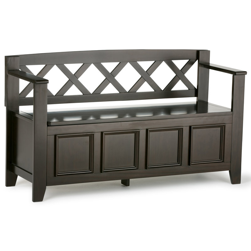 Mccoppin Wood Flip top Storage Bench & Reviews Joss & Main